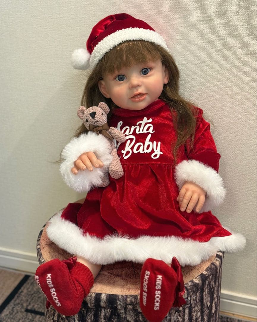 【専用】★新品★リボーンドール クリスマスサンタトドラーベビーちゃん 63cm
