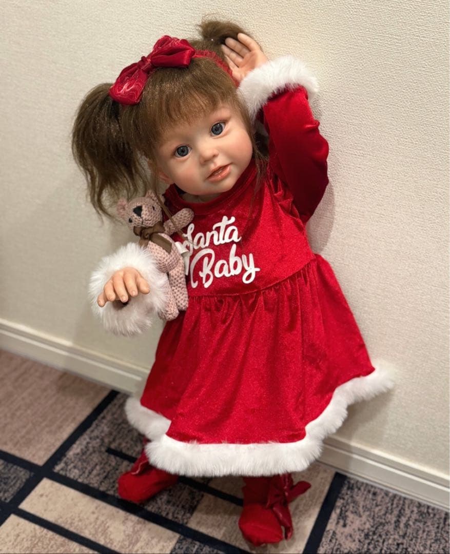 【専用】★新品★リボーンドール クリスマスサンタトドラーベビーちゃん 63cm