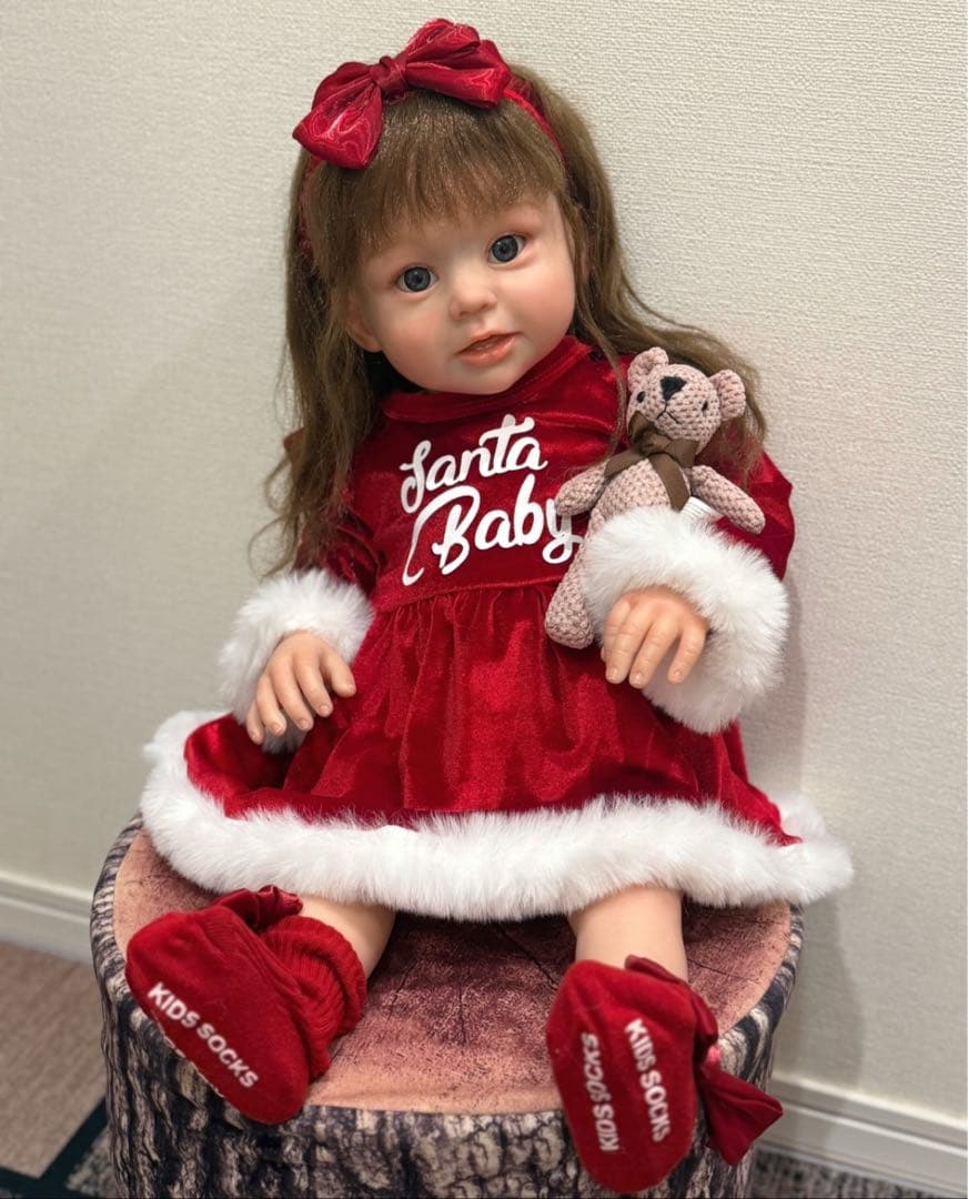 【専用】★新品★リボーンドール クリスマスサンタトドラーベビーちゃん 63cm