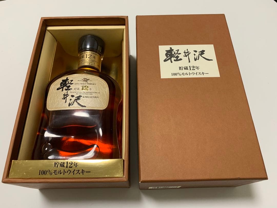 《希少》メルシャン【軽井沢】貯蔵12年 100%モルトウイスキー　未開栓 箱付き