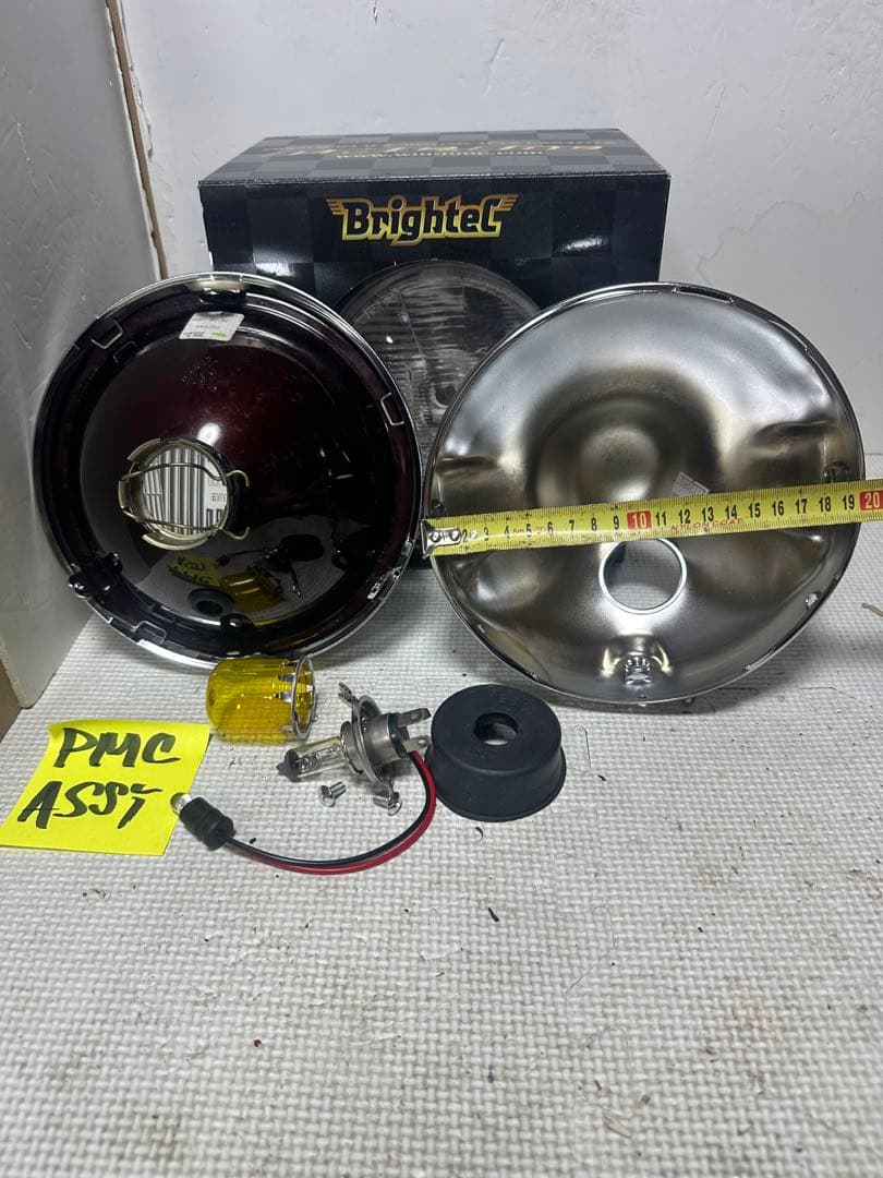 極上品/希少当時物180πシビエ凹レンズ付ヘッドライト/マーシャルCIBIE