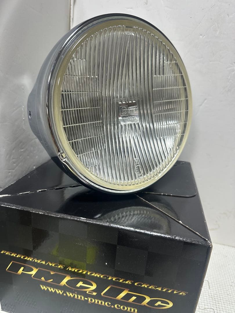 極上品/希少当時物180πシビエ凹レンズ付ヘッドライト/マーシャルCIBIE