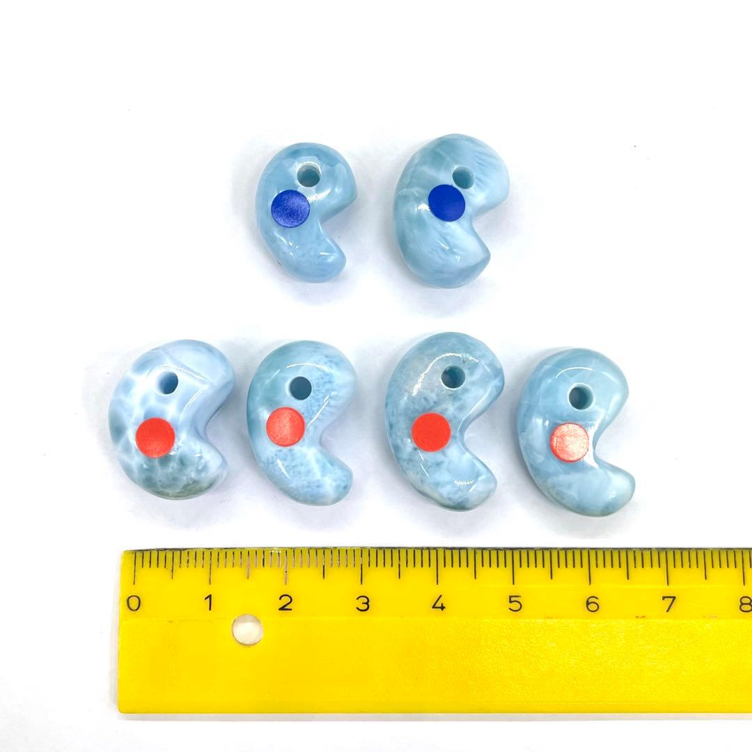 ラリマー/勾玉/卸価格/チョーカー/ペンダント/出雲型勾玉