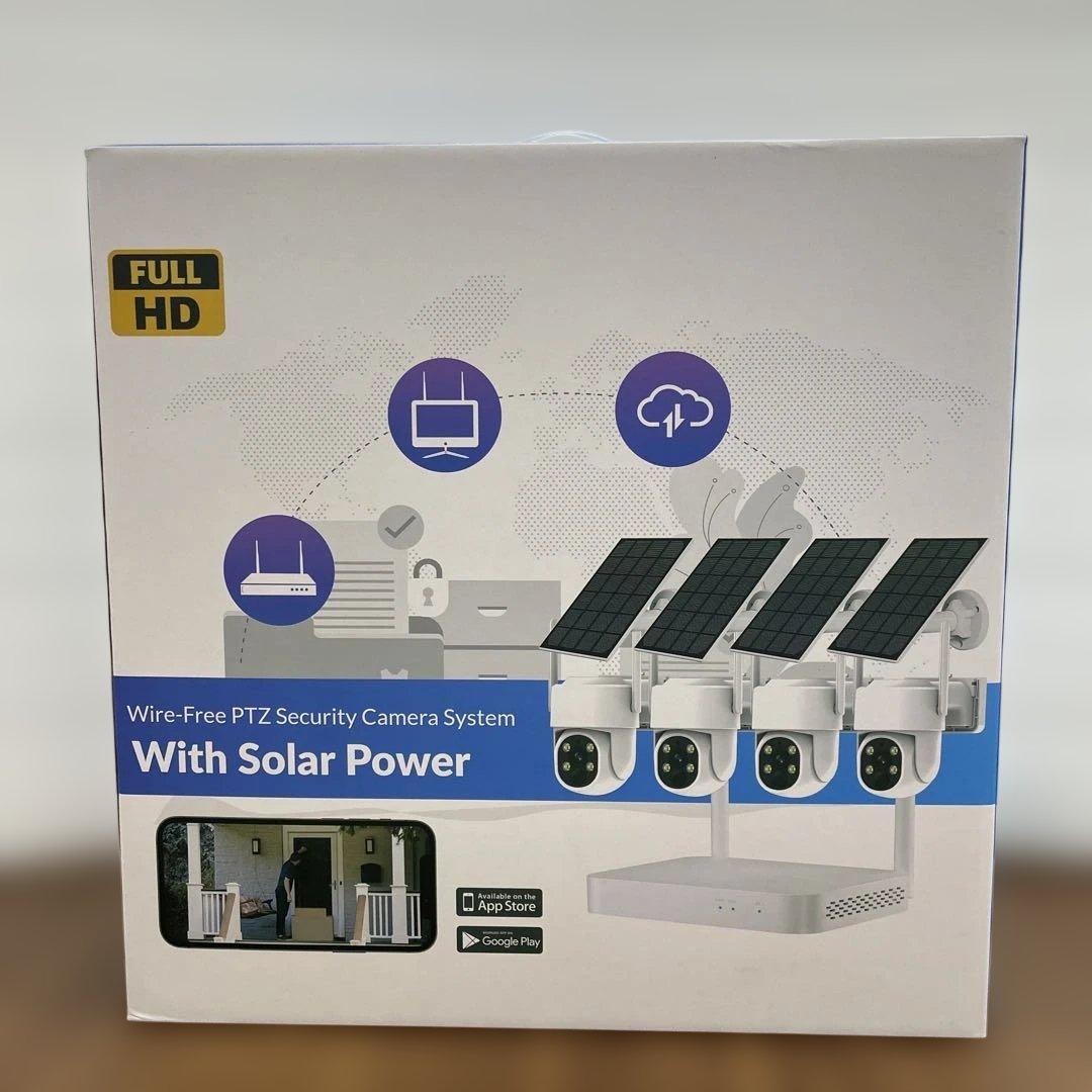 10476 VORGUT 防犯カメラ 屋外 ソーラー 4台セット