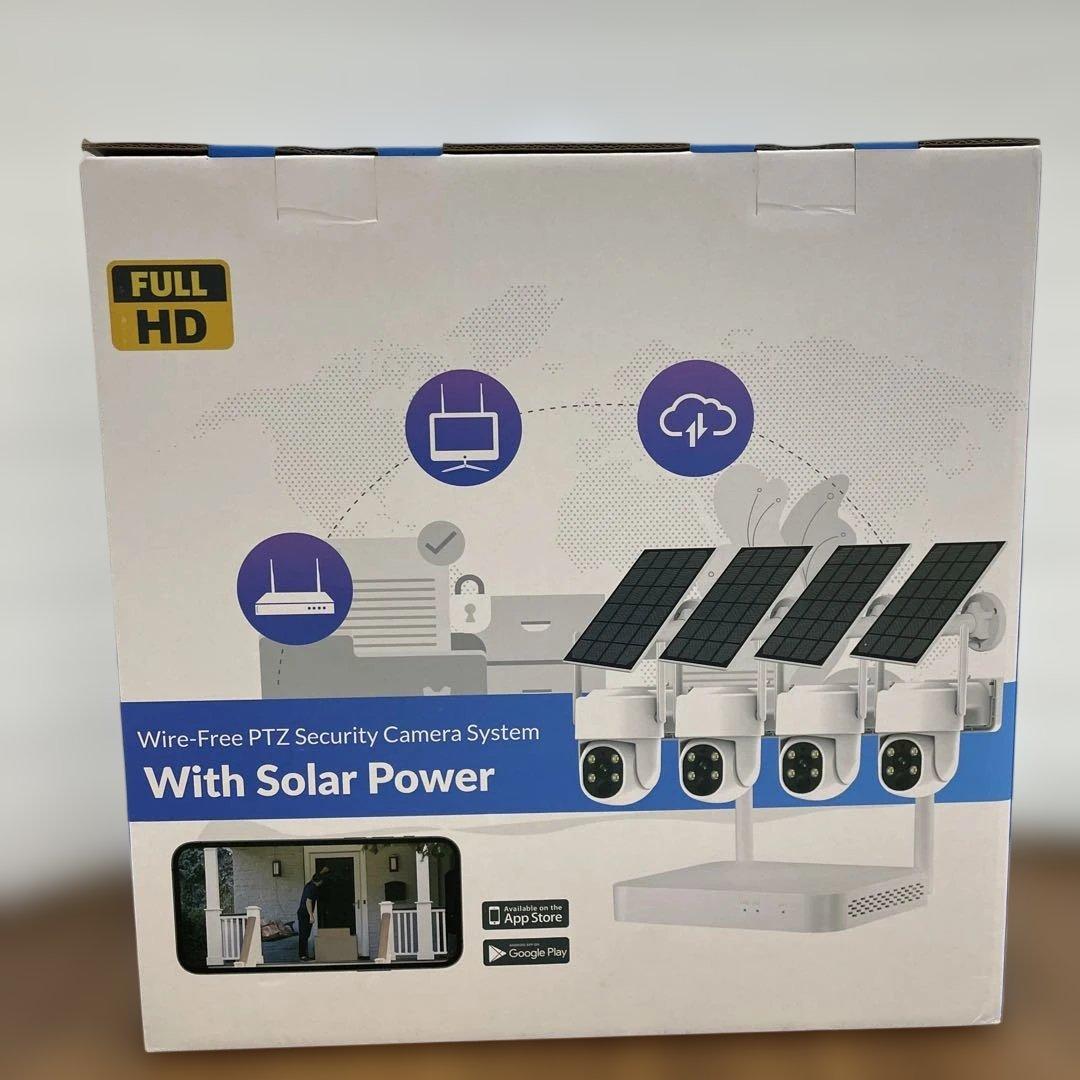 10476 VORGUT 防犯カメラ 屋外 ソーラー 4台セット