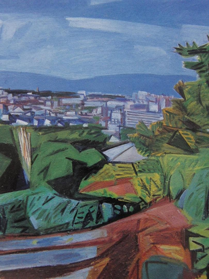 加藤正信、【秋立つ】、希少な額装用画集より、新品額装付