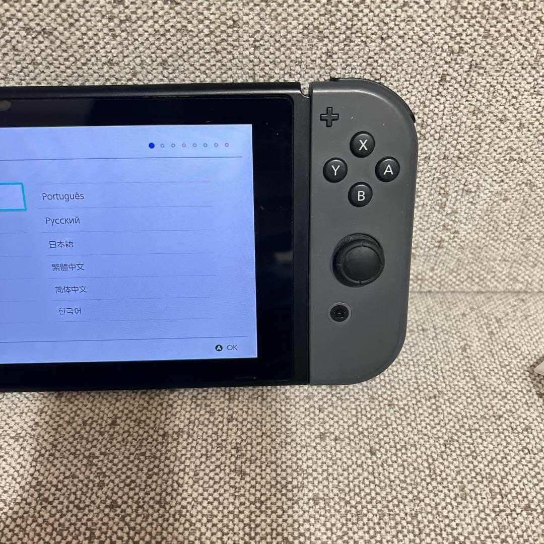 【美品】 Nintendo Switch 本体 グレー 完備品