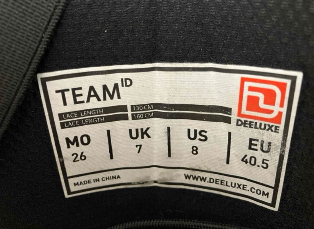 DEELUXE スノーボードブーツ team ID 中古　ディーラックス