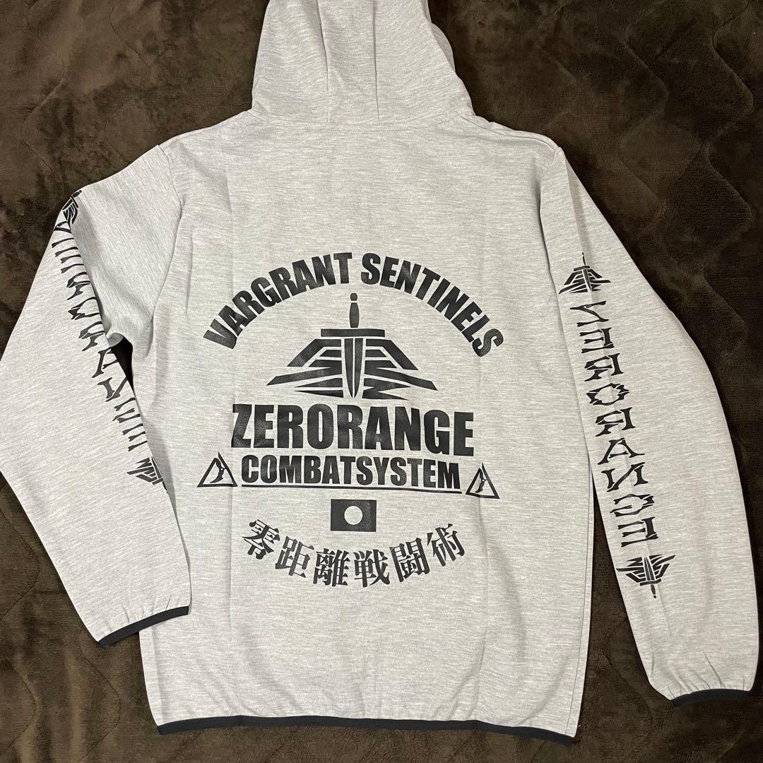 【完売品】零距離戦闘術 ドライ フルジップ フーディー パーカー 【グレー／L】