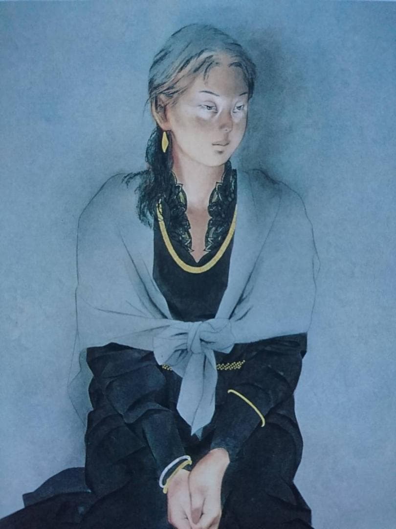 北田 克己、冬の訪ひ、厳選、希少画集画、新品高級額 額装付、きただ かつみ