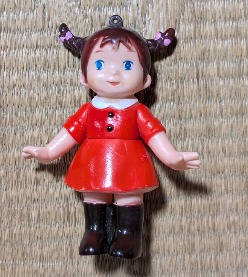 【希少】草原の少女ローラ　パトラ製　ソフビ　当時物　レトロ　キーホルダー