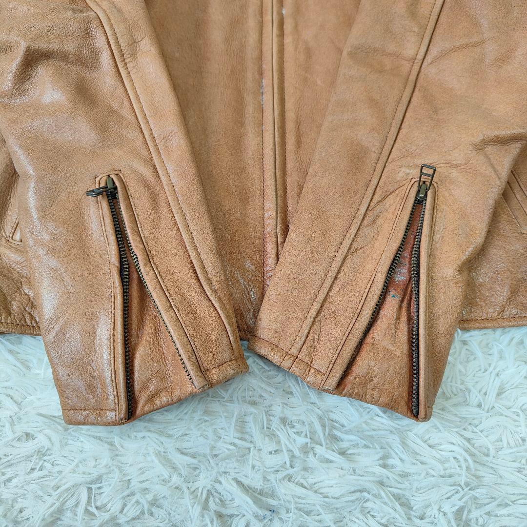 Wind Armor ウインドドアーマー レザージャケット LL　キャメル