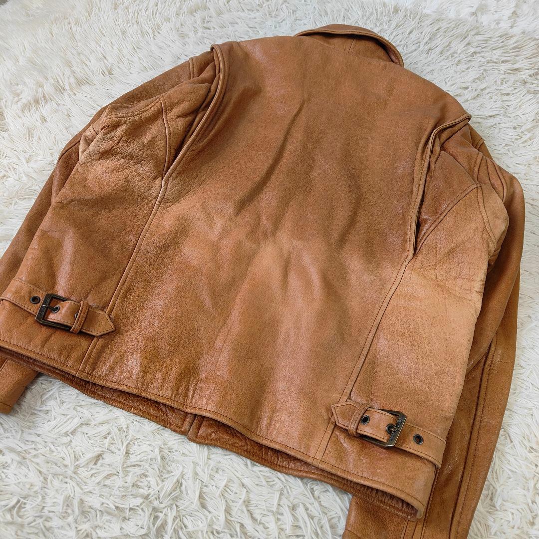Wind Armor ウインドドアーマー レザージャケット LL　キャメル