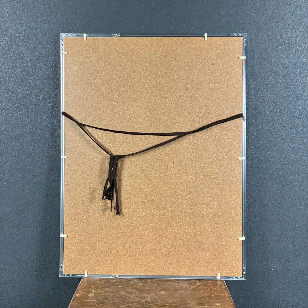 牧野宗則「深山青彩」木版画 1981年制作 直筆サイン入り 限定100点