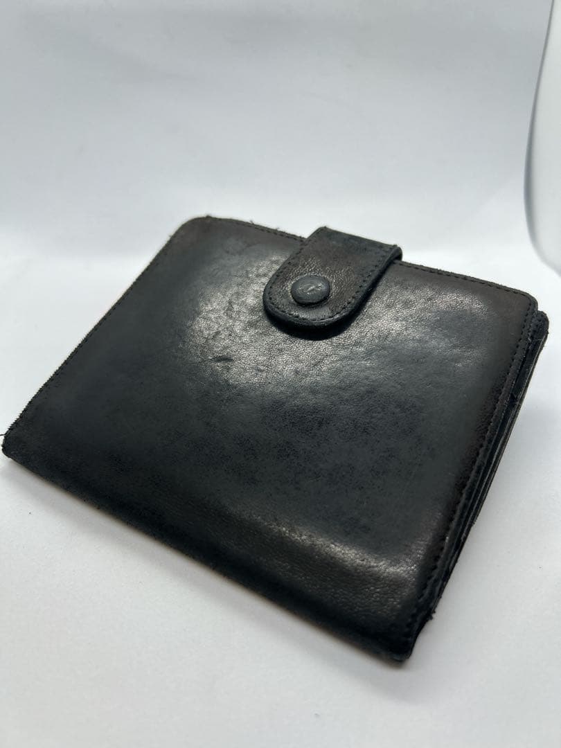 CHANEL　シャネル　二つ折り財布　ラムスキン　ココマーク ブラック /713