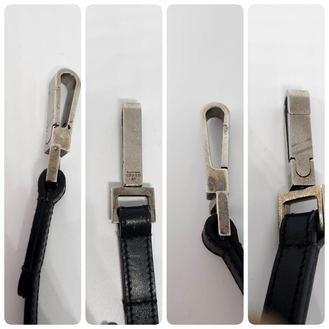 GUCCI グッチ Dog 首輪 リード セット レザー ブラック ペット