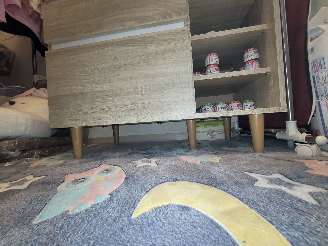 ライトウッド調キャビネット 90cm