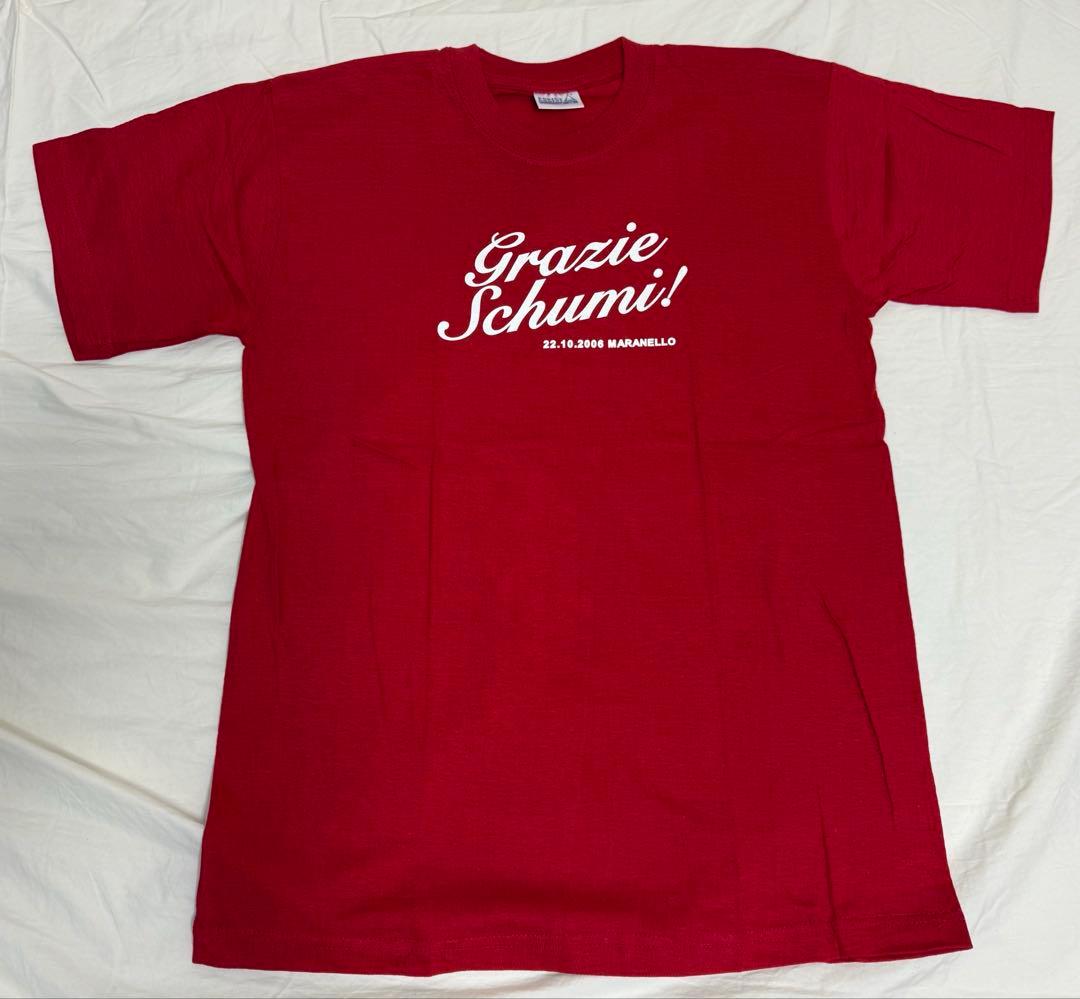 ミハエル•シューマッハ　フェラーリ引退記念Tシャツ グラッチェシューミー　M新品