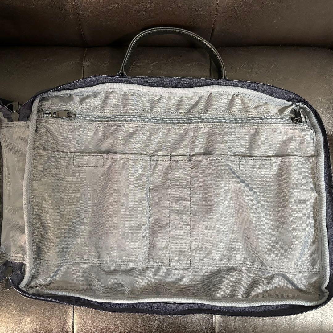 【極美品】PORTER ポーター タイム 3WAY ブリーフケース ネイビー