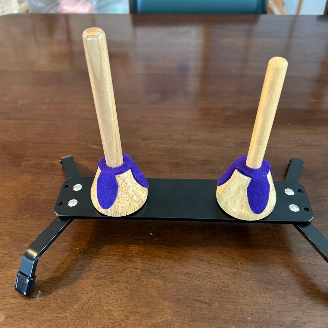 アイダ クラリネットスタンド 2本立 エスクラ用ピン付