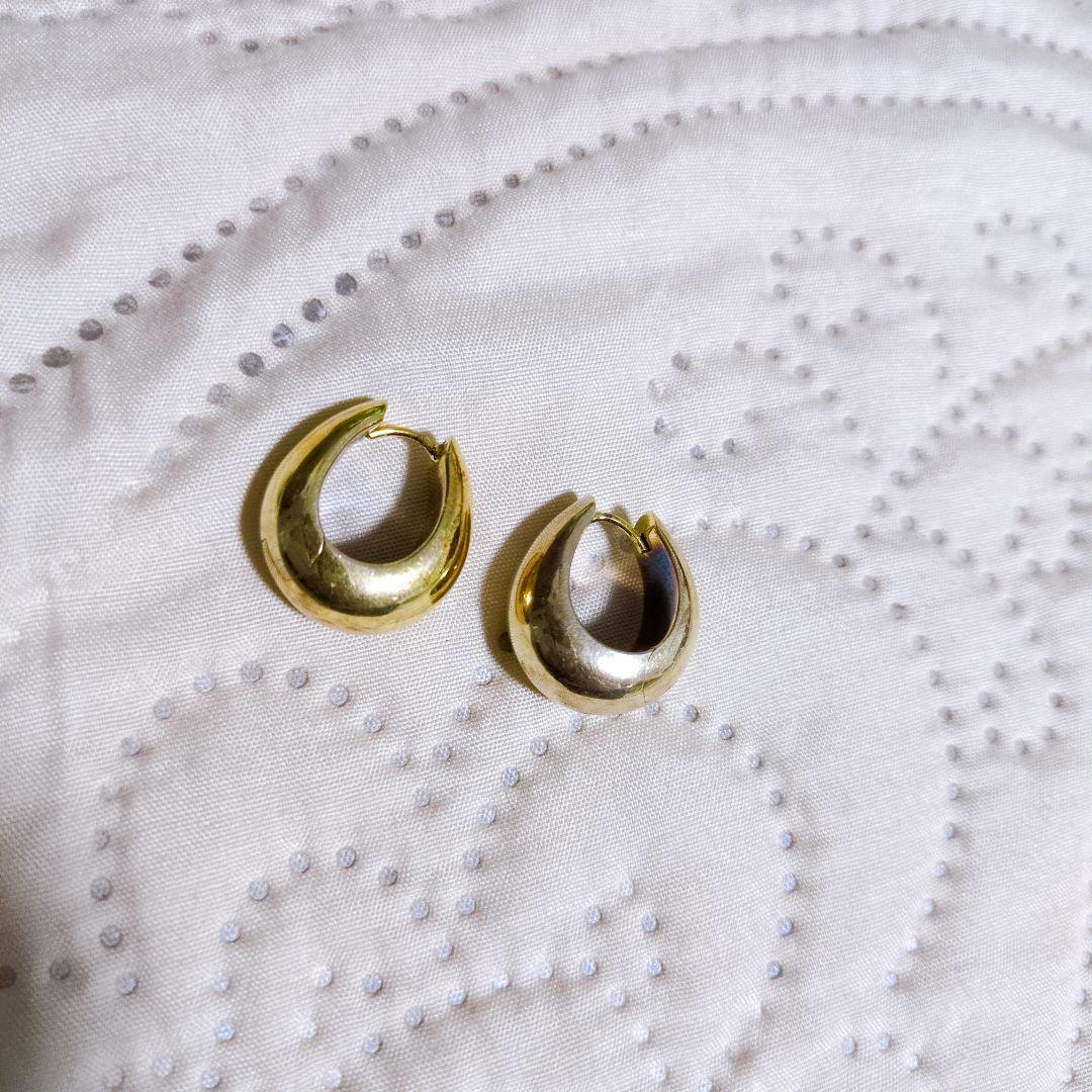 ま*け様 【TOM WOOD】 トムウッド　ゴールドフープピアス 925