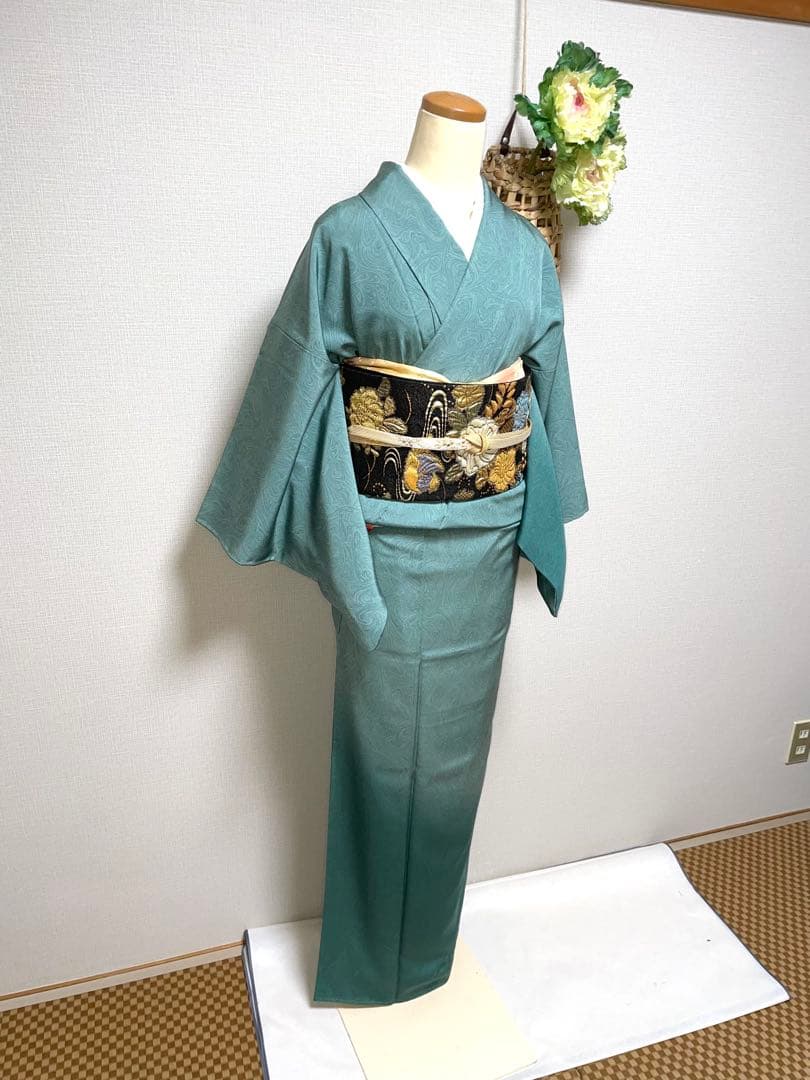 ♦️逸品　辻ヶ花模様　二重太鼓の作り帯