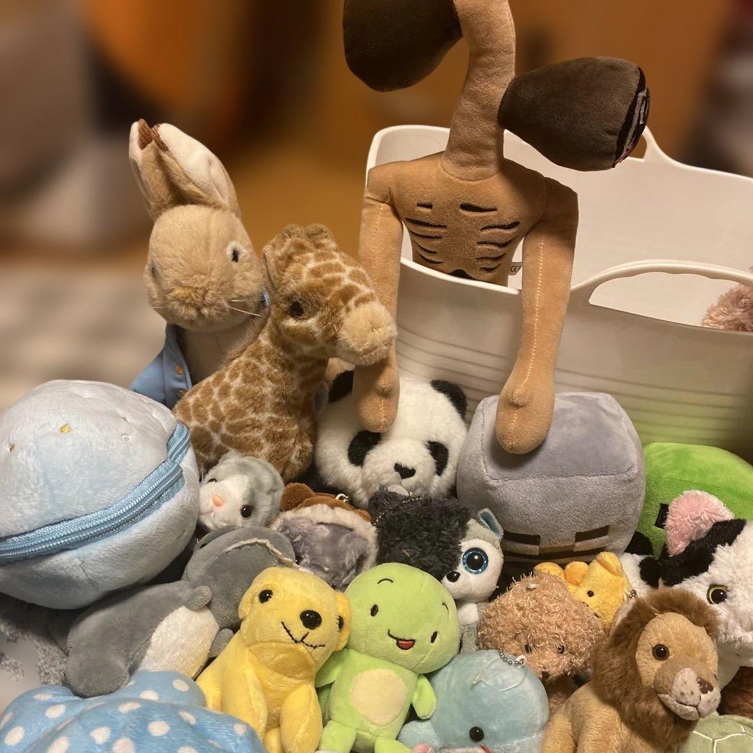 多様な動物のぬいぐるみ約セット