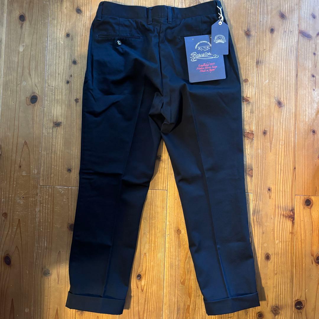 【新品未使用】バーンストーマー 1002P 2プリーツドレスチノ チノパン日本製