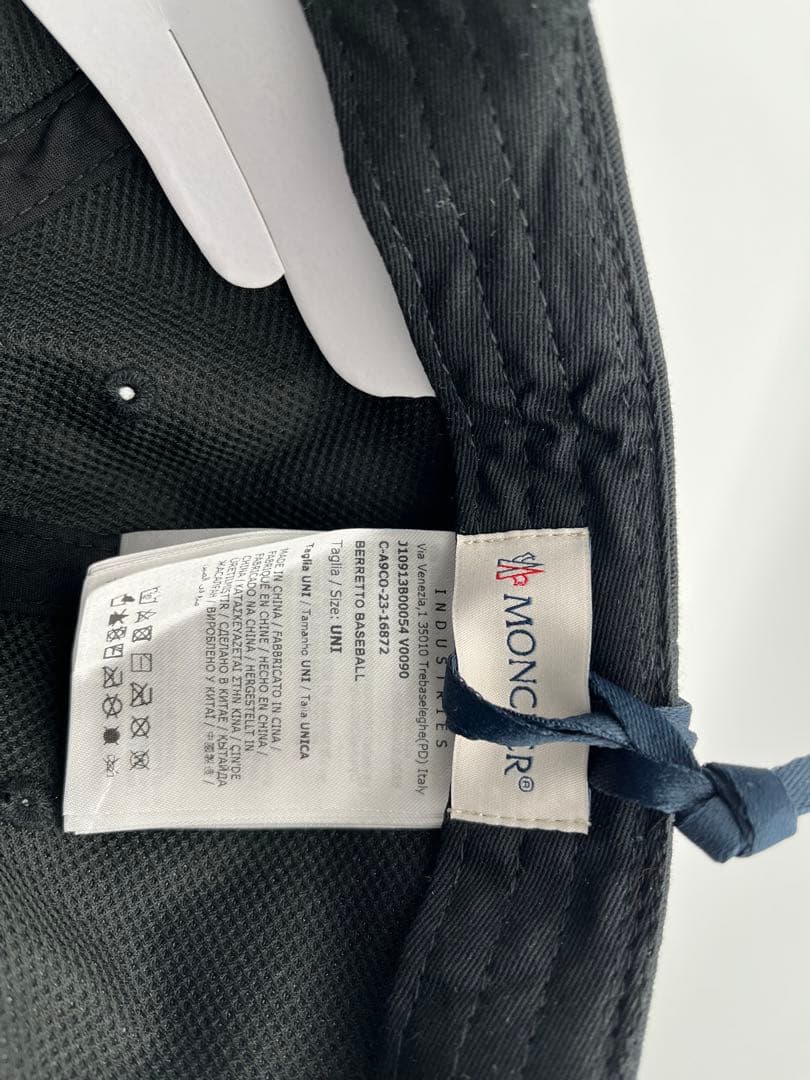 モンクレールMONCLER ロゴワッペン ベレットベースボールキャップ