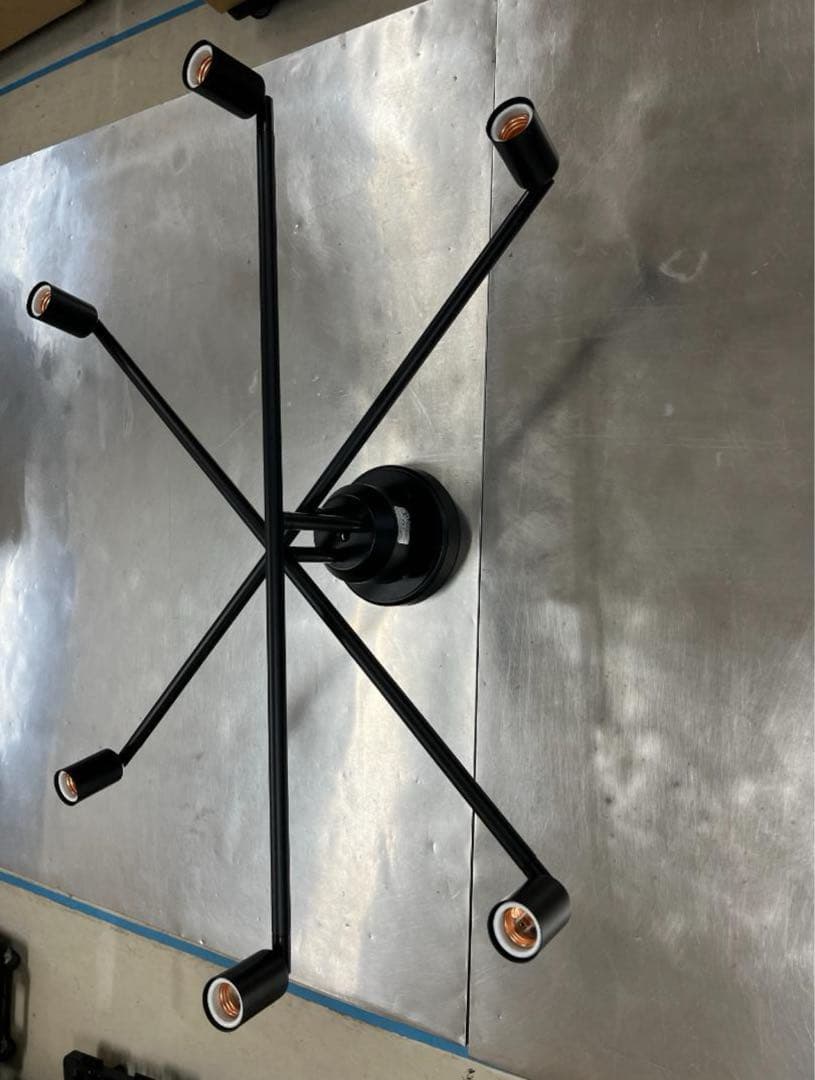 シーリングライト 照明 リモコン付き ライト 6灯 LED電球付き