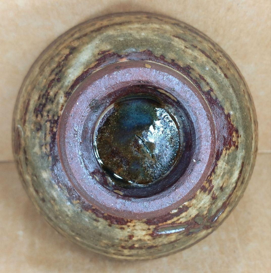 【本物保証】金城次郎 ぐい呑(笑魚文ぐい呑）共箱 人間国宝 壷屋焼 やちむん