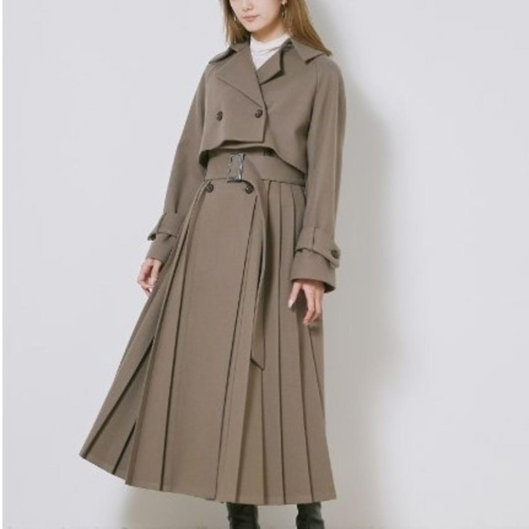 snidel THE COAT LABO プリーツウールコート MOC