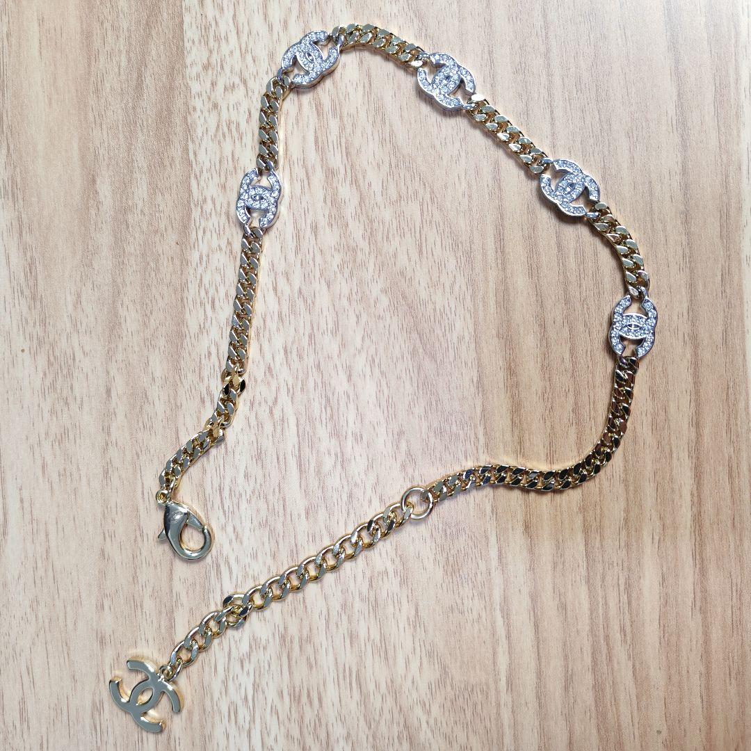 CHANEL ココマーク チェーン チョーカー ネックレス B21A 美品