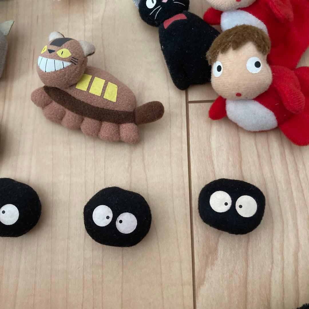 となりのトトロネコバス等 ぬいぐるみマグネットセット 14体　平成レトロ　レア