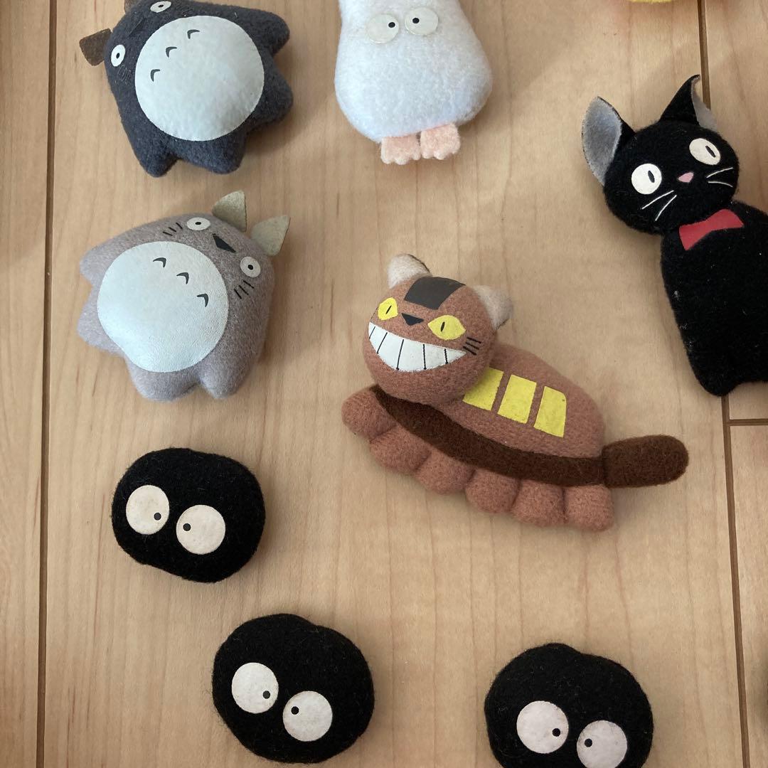 となりのトトロネコバス等 ぬいぐるみマグネットセット 14体　平成レトロ　レア