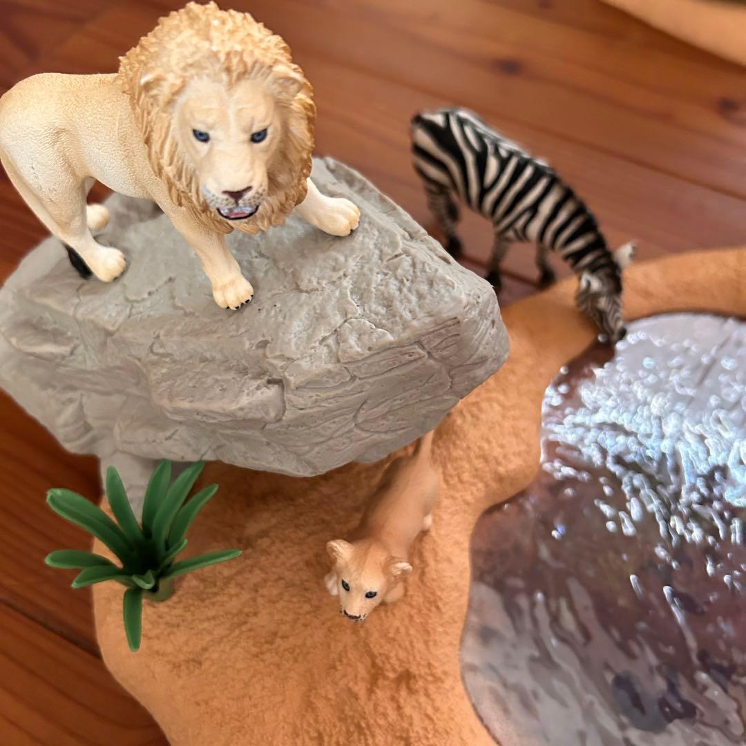 シュライヒ ワイルドライフ 42321 水飲み場での大冒険!サバンナビッグセット