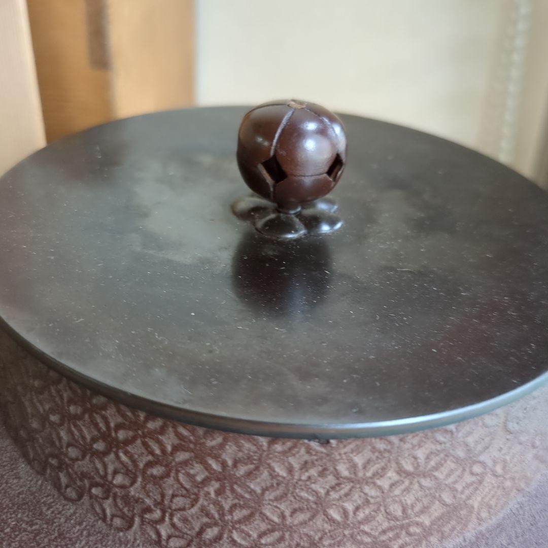 釜　茶道具　在銘　老梅　甑口 木箱　茶道