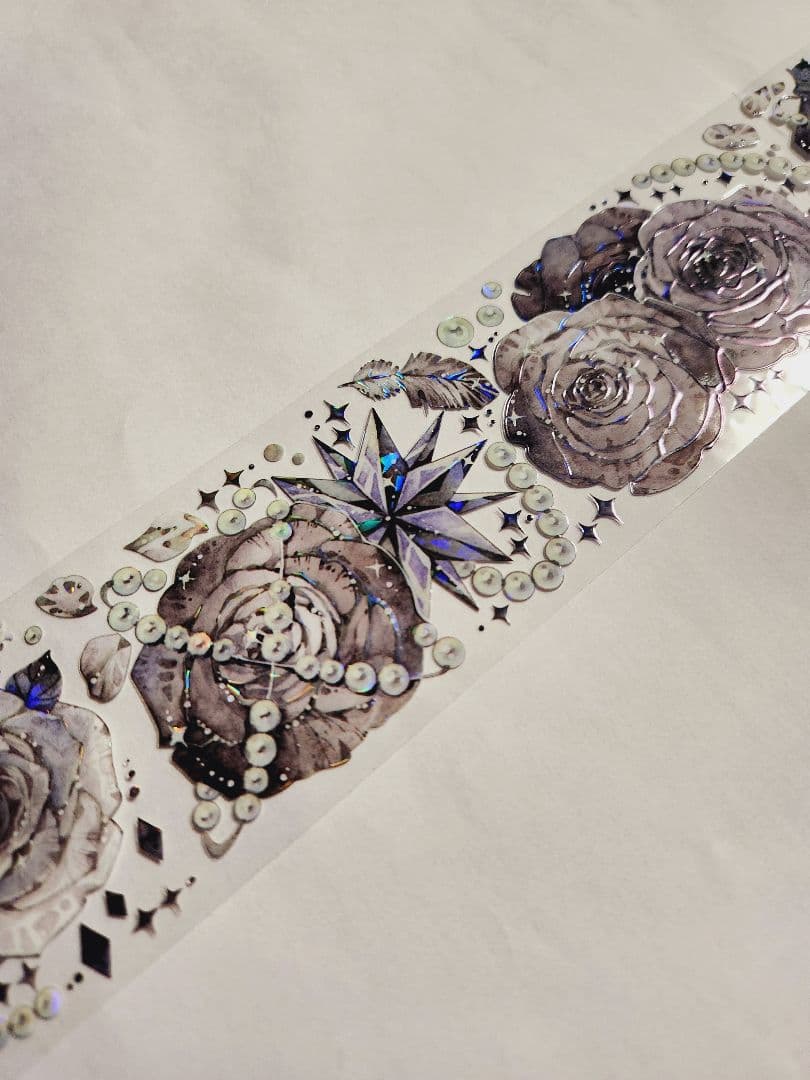 コラージュ素材 海外 マスキングテープ 花 フラワー 切り売り おすそ分け