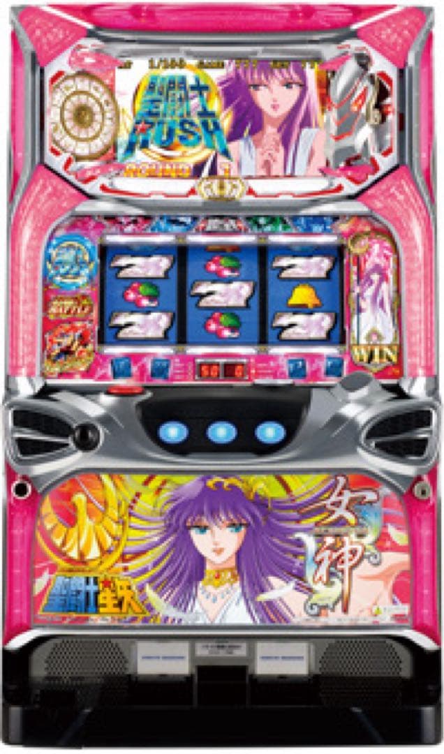 三洋 初代 聖闘士星矢 (レア女神パネル)スロット 実機 5号機 不要機