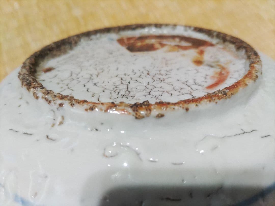 中国　古染付　鹿絵皿（23㎝）漳州窯　美品