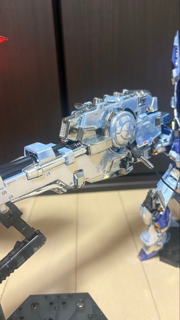 hg ナイチンゲール rg ハイニューガンダム メッキ加工完成品 一部塗装有り