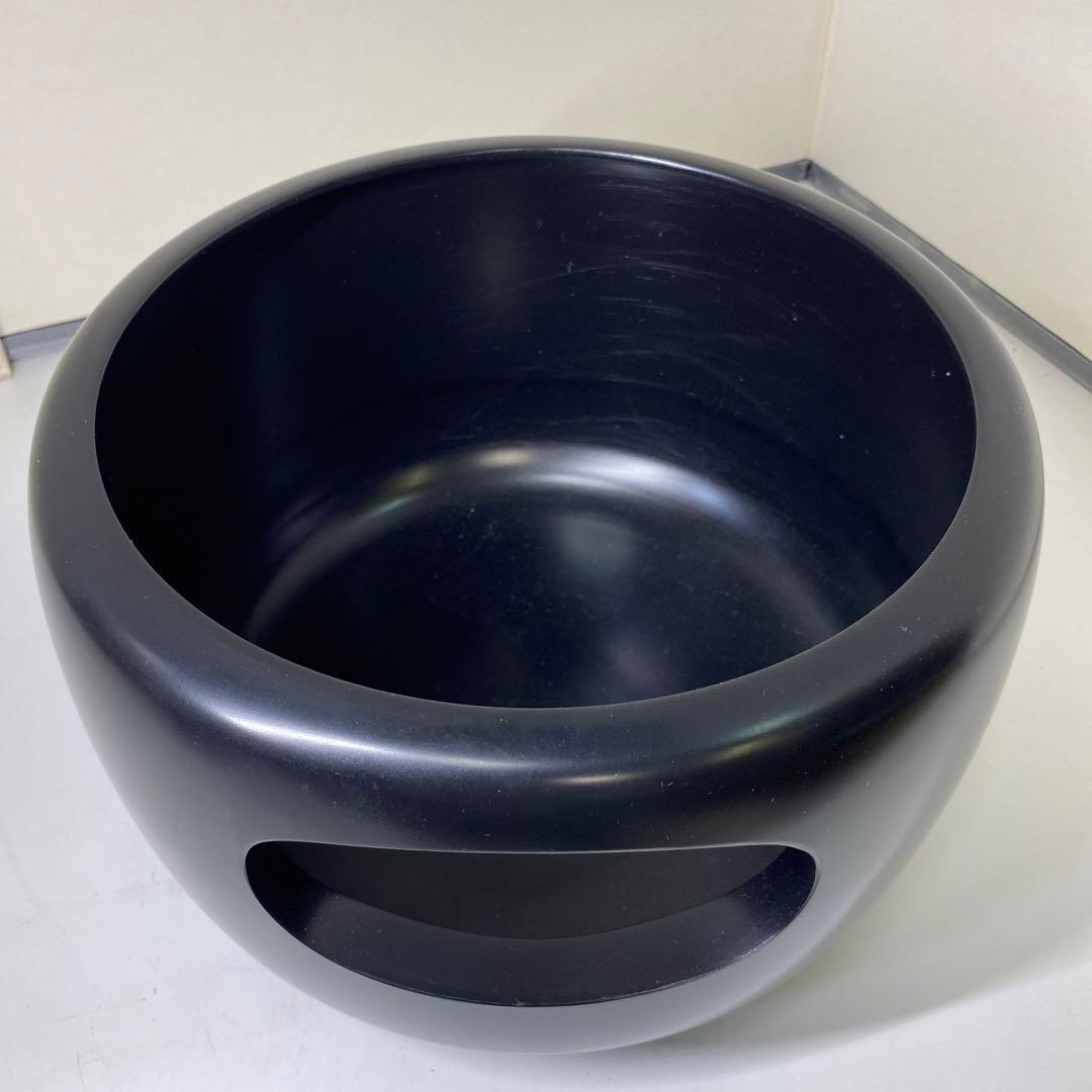 【茶道具】　金森紹栄作　唐銅眉風炉　(共箱)