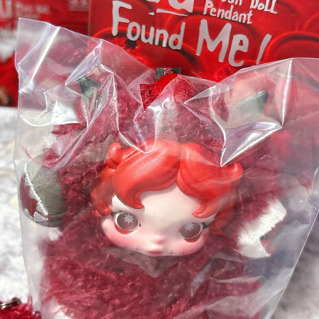 SKULLPANDA You Found Me! ぬいぐるみ 赤