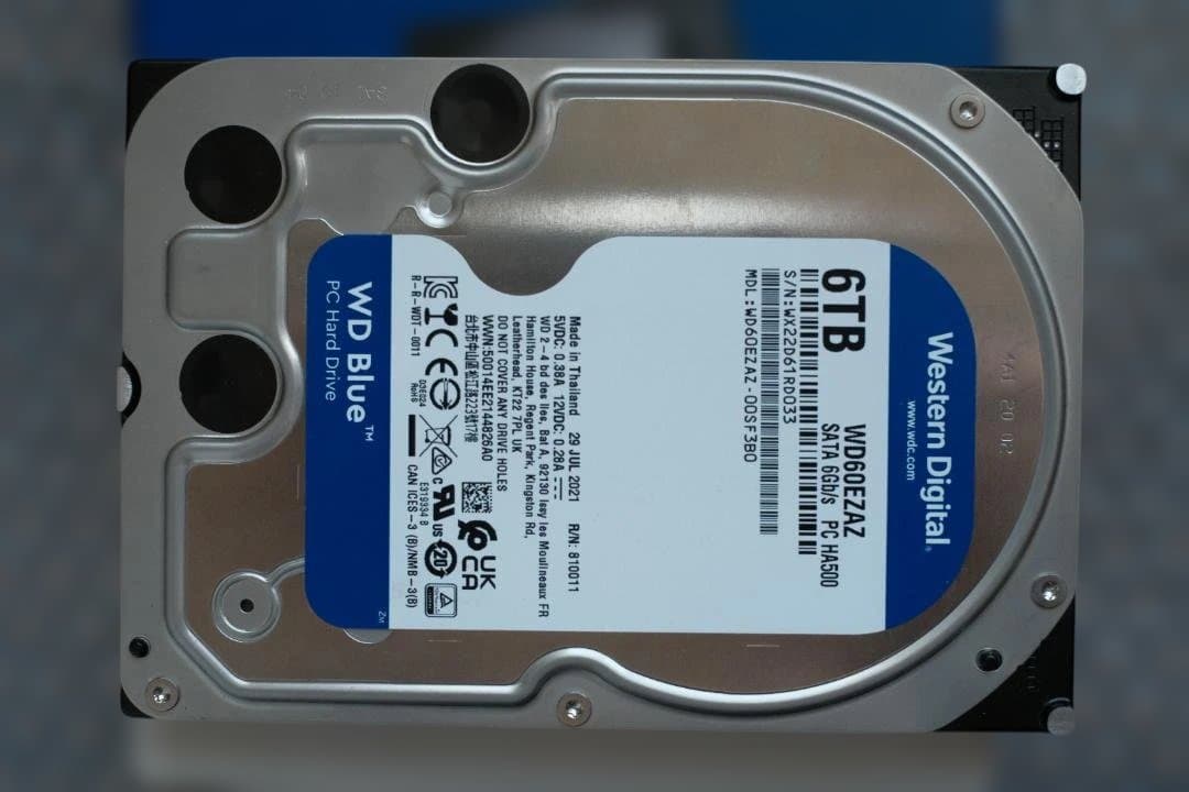 WD Blue 6TB 内蔵型ハードディスクドライブ