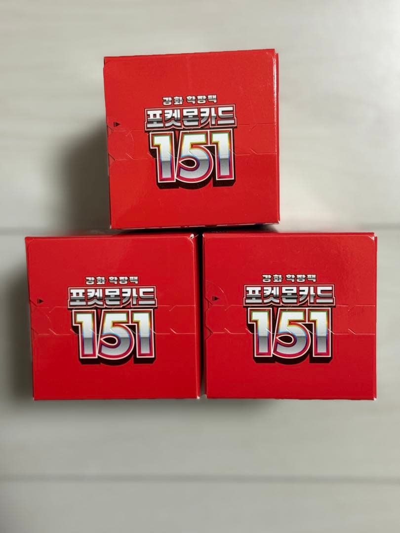 韓国限定　ポケモンカード　151 未開封　6箱