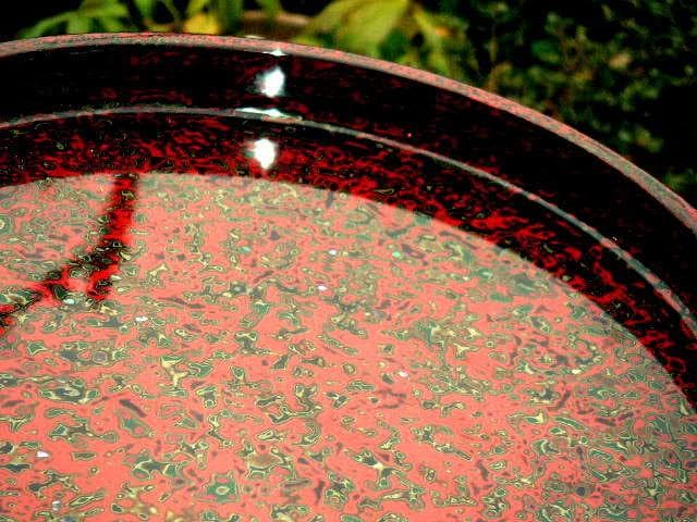 ♥未使用　若狭塗　お盆　φ３３５ｍｍ