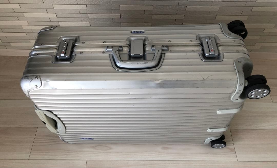 希少 リモワ トパーズ 82L 4輪 青ロゴ 旧ロゴ TSAロック アルミニウム