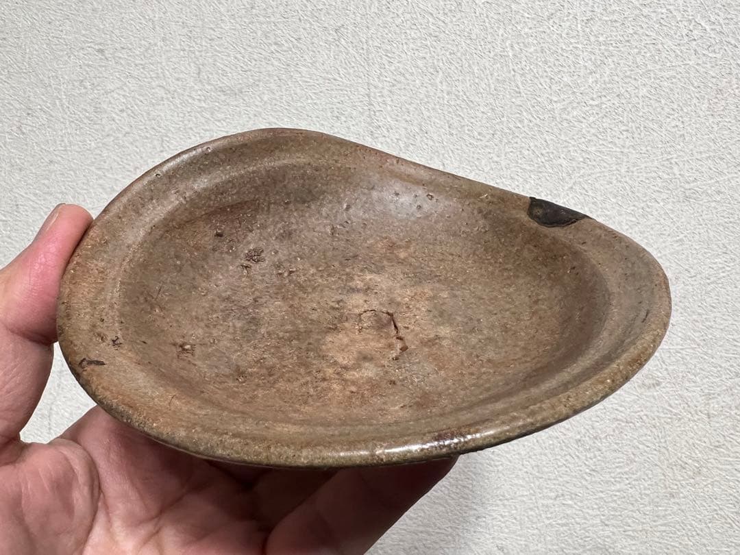 古唐津 無地小皿 窯跡 発掘 伝世 出土 茶道具 茶道 骨董 古美術