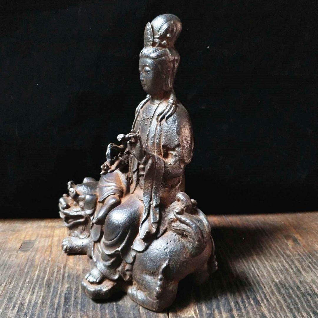 鉄器 鉄仏像 神像 鉄観音 文殊普賢菩薩 仏像 菩薩像