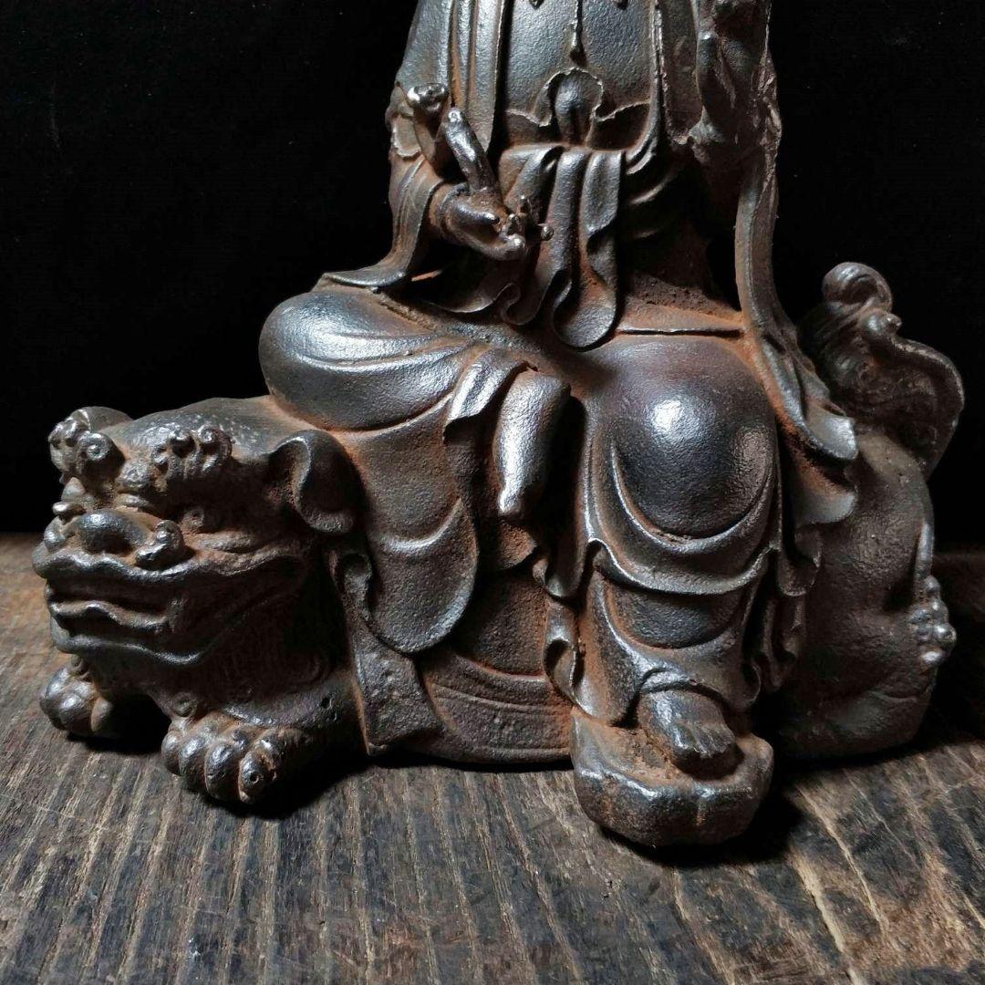 鉄器 鉄仏像 神像 鉄観音 文殊普賢菩薩 仏像 菩薩像